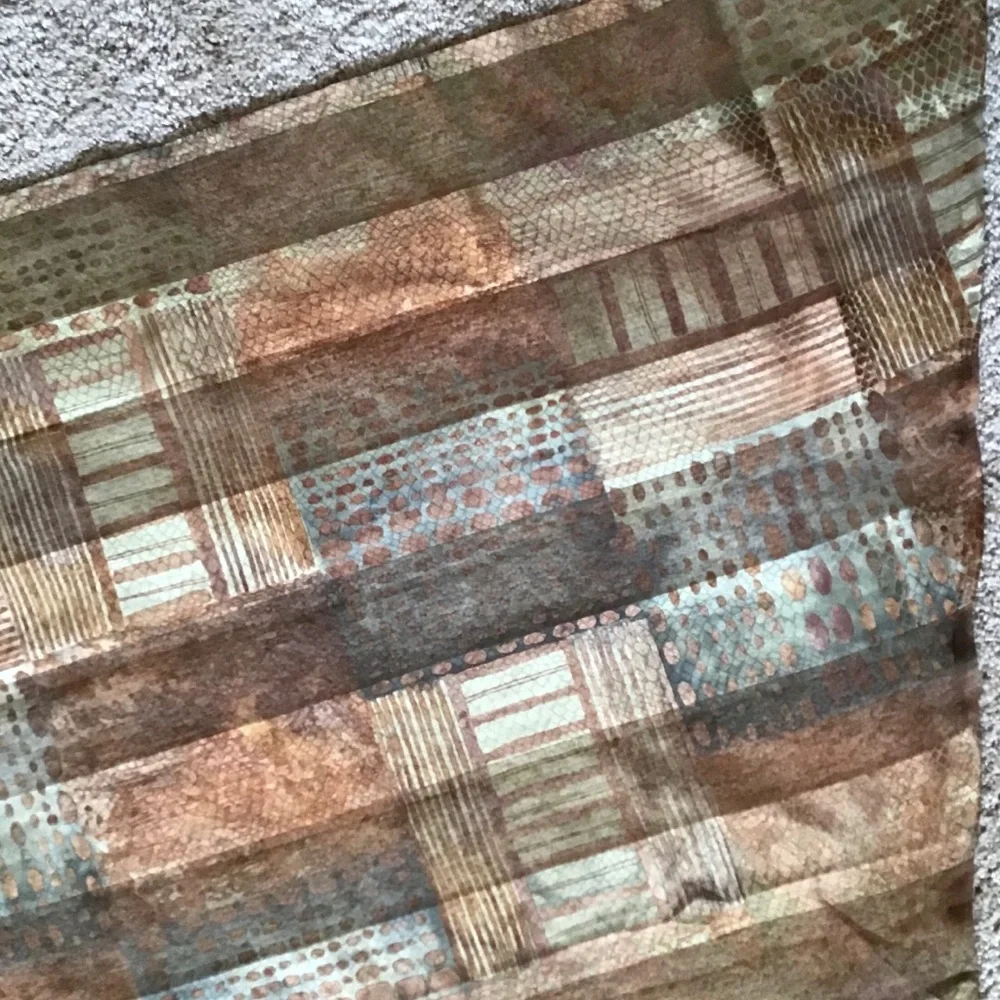 NWOT Croscill Malta Scarf Valance Browntones